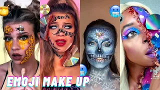 Crazy Emoji Makeup Challenge | Tik Tok Makeup Art Compilation P2