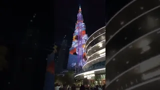 Бурдж Халифа, Дубай,лазерное шоу. 10.02.2022