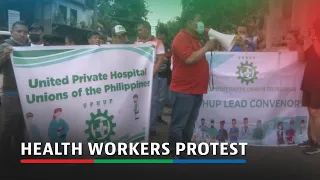 Health workers protest outside DOH | ABS - CBN News