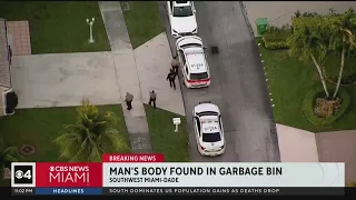 Body found in trash bin in SW Miami-Dade residential neighborhood