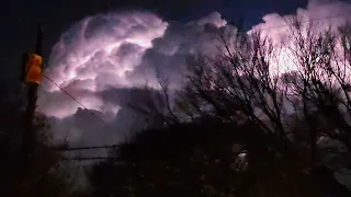 Lightening storm after a Tornado warning.  11-29-22 Vicksburg, MS.
