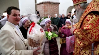 Поздравления с Пасхой Святогорского архиерея. 16.04.17г.