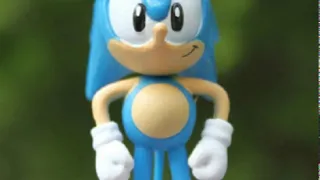 Terribly Painted Classic Sonic Figure