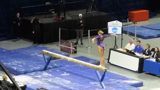 Quinn Kuhl (Clemson) Balance Beam 9.800 vs. Iowa State (2024 NCAA Regionals)