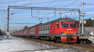 Одна из немногих оставшихся Рижанок в Москве ЭР2Р-7054 / One of the oldest EMU trains ER2R-7054
