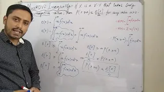 Markov's inequality with proof (1.continuous 2. Discrete 3. Example)