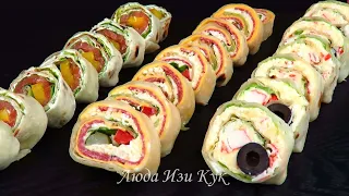 Flatbread Roll Ups Appetizer Recipes LudaEasyCook закуски из лаваша Лучшие Кулинарные Каналы 