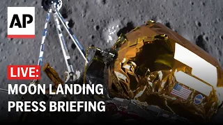 LIVE: Update on moon landing spacecraft Odysseus