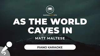 As The World Caves In - Matt Maltese (Piano Karaoke)