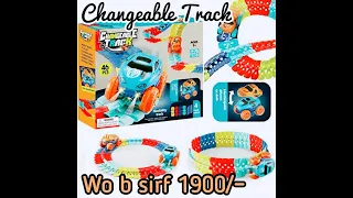Changeable Track with LED Light-Up Race Car #changeabletrack #ledtrack #toys