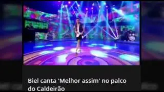 Biel - Melhor Assim feat. Iza no Caldeirão do Huck (07/05/16)