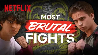 The Most BRUTAL Fights In Cobra Kai S5 | Netflix