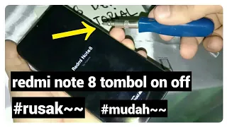 cara ganti tombol on off xiomi note 8 mudah~~~