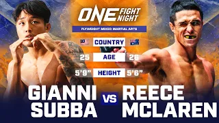 Had Him Missing 🙄🤪 Gianni Subba vs. Reece McLaren Full Fight