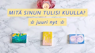 MITÄ SINUN TULISI KUULLA NYT? ☯️ 🌟 Ajaton viesti universumilta 🌈✨