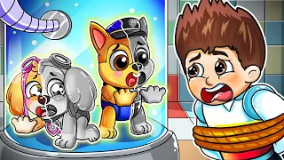 Paw Patrol Brewing Cute Babies But COLORS ARE GONE!!? - Paw Patrol Ultimate Rescue - Rainbow 3