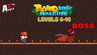 Mano Jungle Adventure - Levels 6-10 + BOSS / Gameplay Walkthrough (Android, iOS)