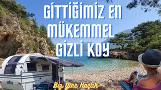 Antalya' da Cennet gibi bir koydayız  Korsan Koyu. Çekme karavan ile Antalya'ya gittik. Adrasan