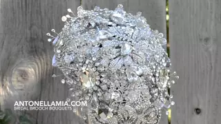 Diamond Drop Brooch Bouquet