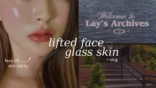 lifted face + glass skin