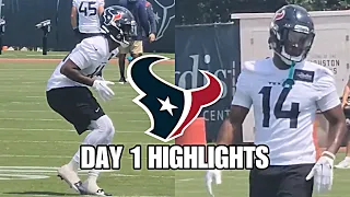 Houston Texans ROOKIE Minicamp Day 1 Highlights; Kamari Lassiter LOOKING SCARY in DB Drills 😳