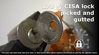 178 🔐 CISA lock picked and gutted