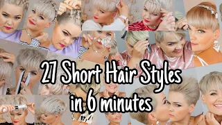 How to style a short Pixiecut | 27 ways