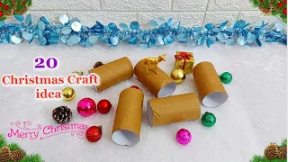 20 Best Out of waste Christmas decoration idea with Empty rolls | DIY Christmas craft idea🎄180