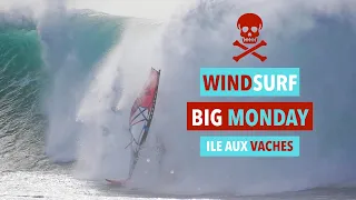 Grosse session windsurf à L’île aux Vaches (Bretagne)