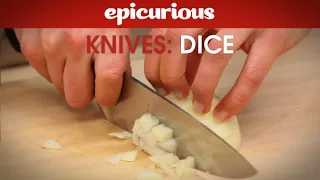 How to Dice an Onion - Epicurious Essentials: How To Kitchen Tips - Knives