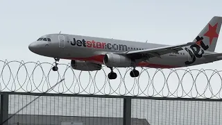 Jetstar a320-232 VH-VGQ, JQ773 11.10am landing ADL to MEL, 18 December 2023