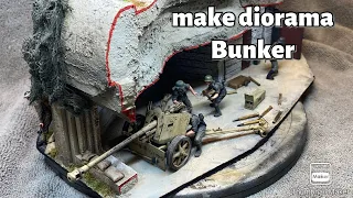 Make a Bunker Diorama #dioramaww2 #pak40