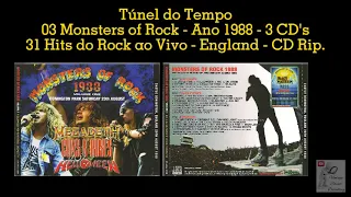 03 Monsters of Rock - Ano 1988 - 3 CD's - 31 Hits do Rock ao Vivo - England - CD Rip.