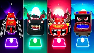 MCQUEEN EATER vs VAMPIRE CAR vs LIGHTNIN MCQUEEN vs BUS EATER-Tiles Hop EDM Rush