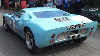 Ford GT40 MK1 Exhaust Sound! LOUD Start Up, Revs & on the Track!