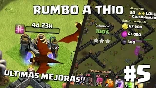 Mejorando el Ultimo Hechizo del Laboratorio + Pleno en Guerra!! #5 - RUMBO A TH10 - CLASH OF CLANS