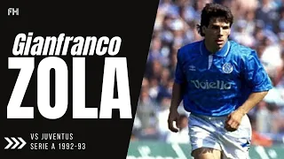 Gianfranco Zola ● Goal and Skills ● Juventus 4-3 Napoli ● Serie A 1992-93