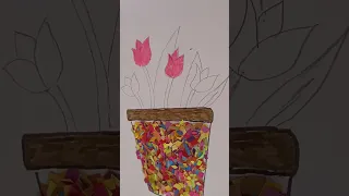 Flower pot#art#viral#ytshorts