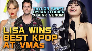 BREAKING: Lisa Wins Best Kpop at VMAs | Taylor Swift & Dylan O'brien Vibe to Pink Venom