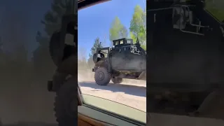 American armored vehicles Oshkosh M-ATV in the territory of Ukraine.