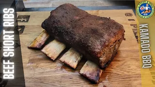 Kamado BBQ Beef Short Ribs Jacob's Ladder - How to Cook Simple & Easy on a kamado BBQ Grill