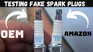Testing FAKE NGK Spark plugs from Amazon