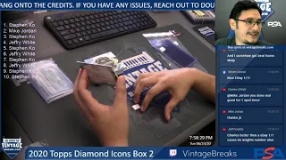 6-23-20 2020 Topps Diamond Icons Box 2