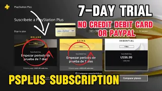How To Get Psplus 7 Day Free Trial New PlayStation Plus  Extra / Deluxe 2024