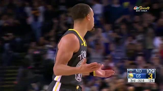 Stephen Curry Goes Unconscious, Hits  7 Threes in a Quarter vs. Pelicans