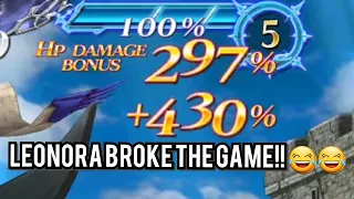 LEONORA BROKE THE GAME!! 😂😂😂 [DFFOO JP]