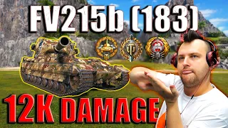 Rolling the Dice with FV215b (183): Unbelievable 12K Damage in World of Tanks!