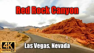Las Vegas 4K Drive Red Rock Canyon Scenic Driving Tour - 25 Miles West of Las Vegas, Nevada