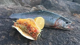 Rainbow Trout Tacos!! (Ice Fishing Catch n’ Cook)