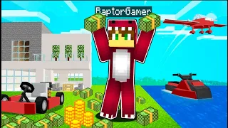 NOS VOLVEMOS RICOS EN MINECRAFT $100.000.000 💵 MINECRAFT ROLEPLAY